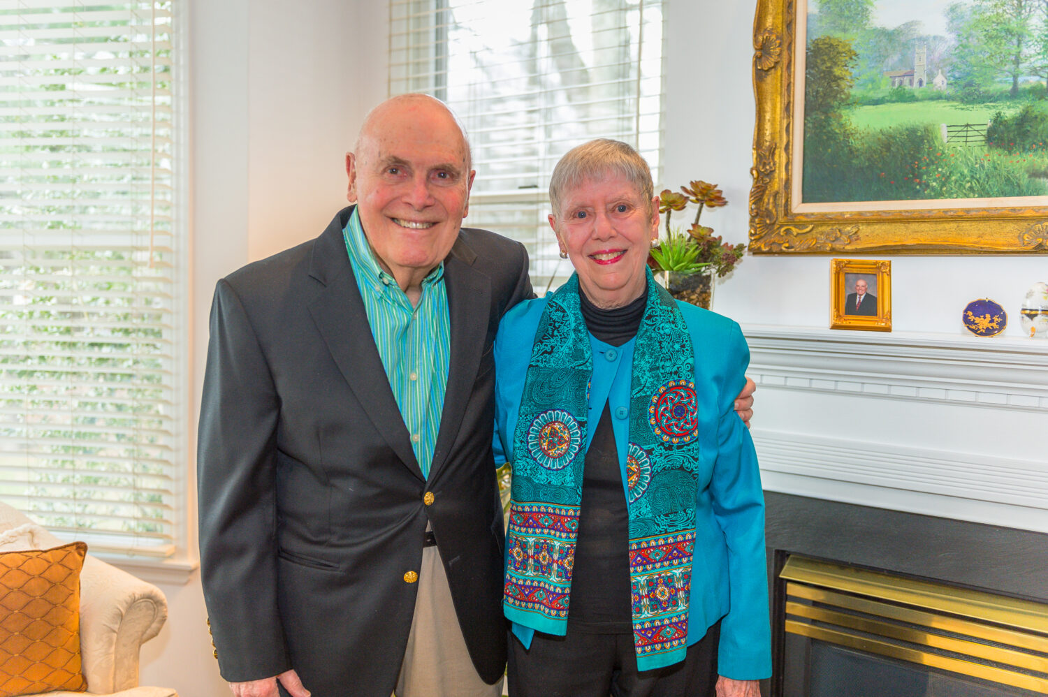 senior couple standing together for a photo